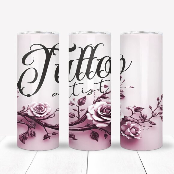 Tattoo Artist 20 oz Tumbler, Travel Mug - Picture 1 of 3